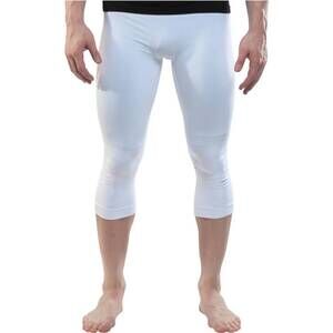 NEW ZENSAH base layer 3/4 compression capri in white
